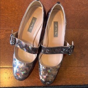 SJP Women's Holographic Mary Jane Shoes